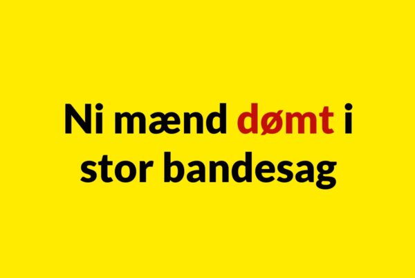 Ni mænd dømt i stor bandesag