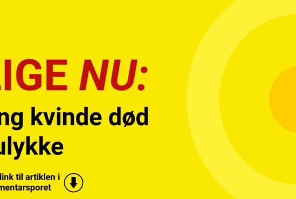 Ung kvinde død i ulykke