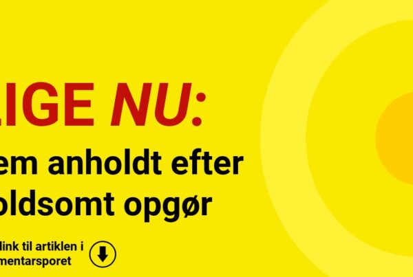 Fem anholdt efter voldsomt opgør