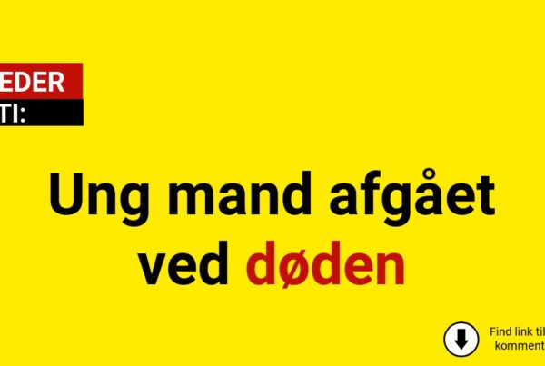 Ung mand afgået ved døden