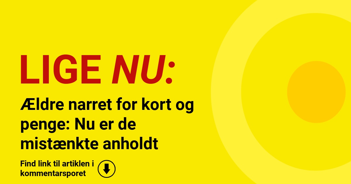 Ældre narret for kort og penge: Nu er de mistænkte anholdt