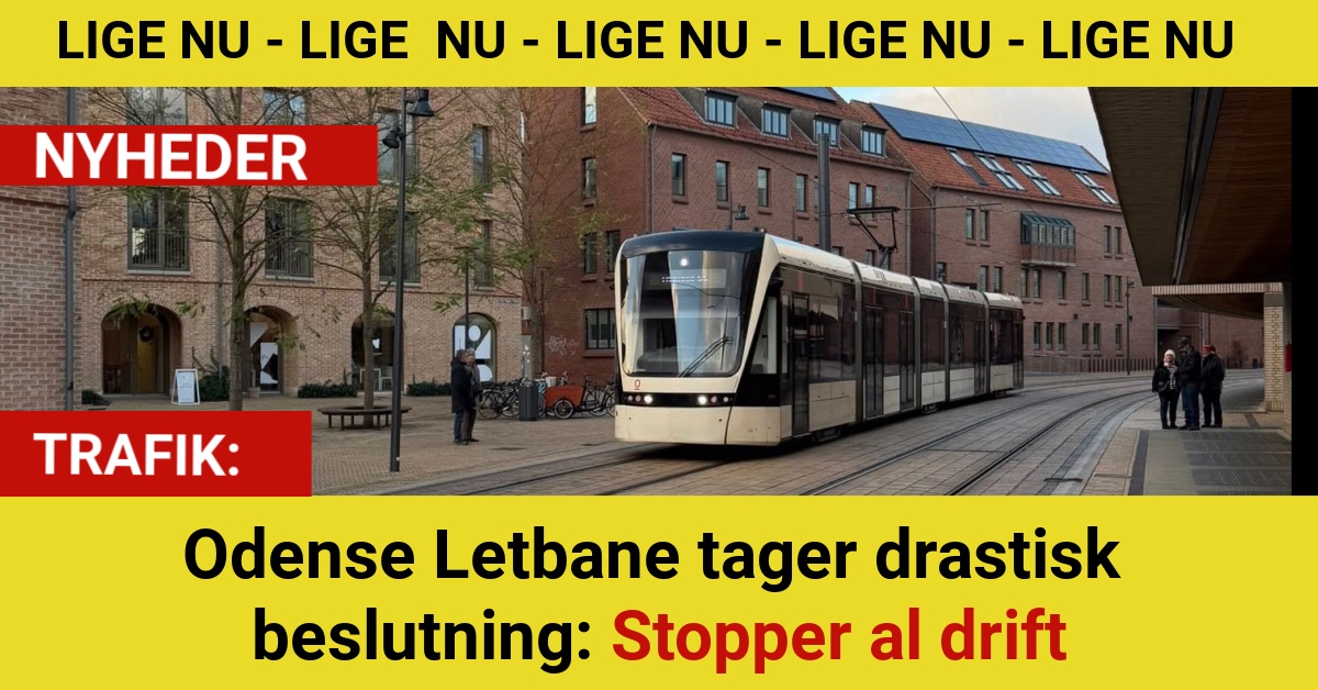 Odense Letbane tager drastisk beslutning: Stopper al drift