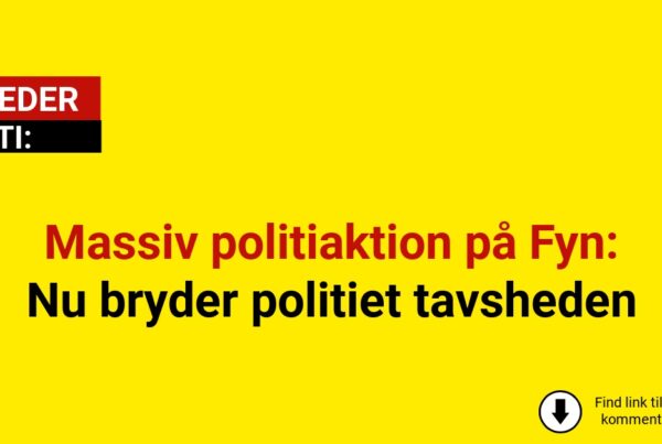 Massiv politiaktion på Fyn: Nu bryder politiet tavsheden