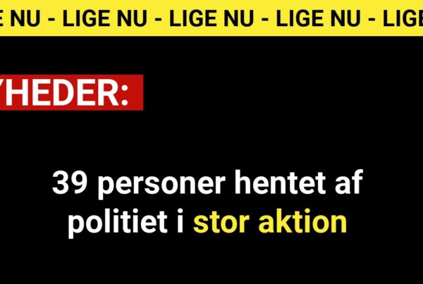 39 personer hentet af politiet i stor aktion