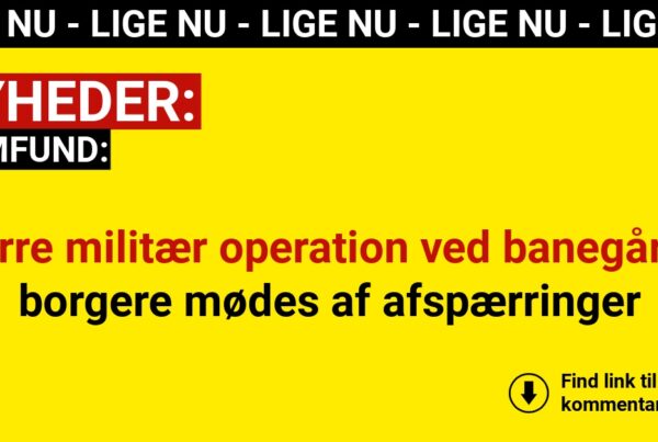 Større militær operation ved banegård – borgere mødes af afspærringer