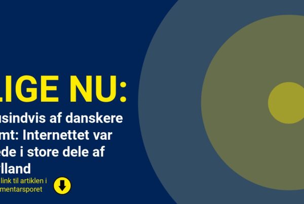 Tusindvis af danskere ramt: Internettet var nede i store dele af Jylland