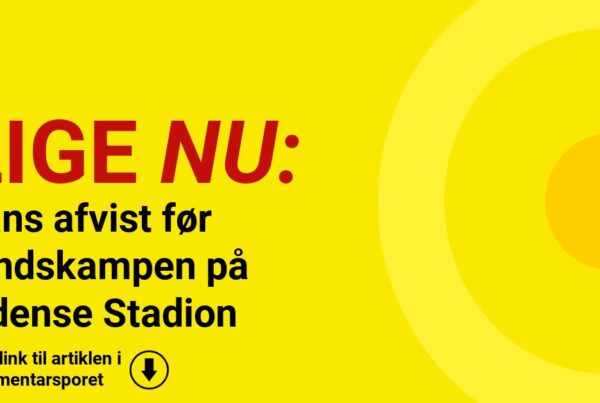 Fans afvist før landskampen på Odense Stadion