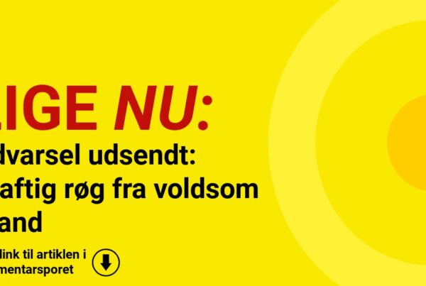 Advarsel udsendt: Kraftig røg fra voldsom brand