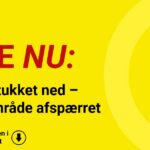 Mand stukket ned – stort område afspærret