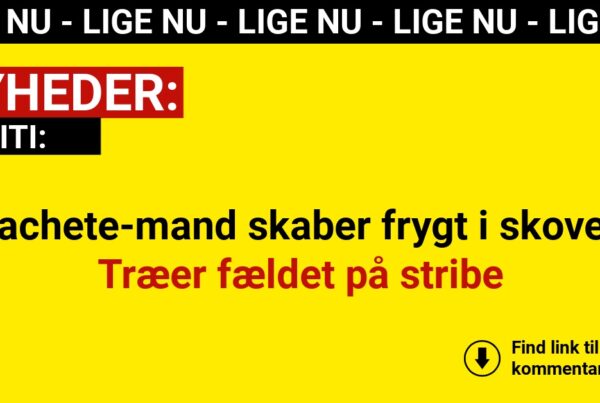 Machete-mand skaber frygt i skoven: Træer fældet på stribe