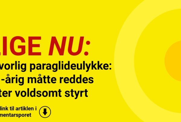 Alvorlig paraglideulykke: 51-årig måtte reddes efter voldsomt styrt