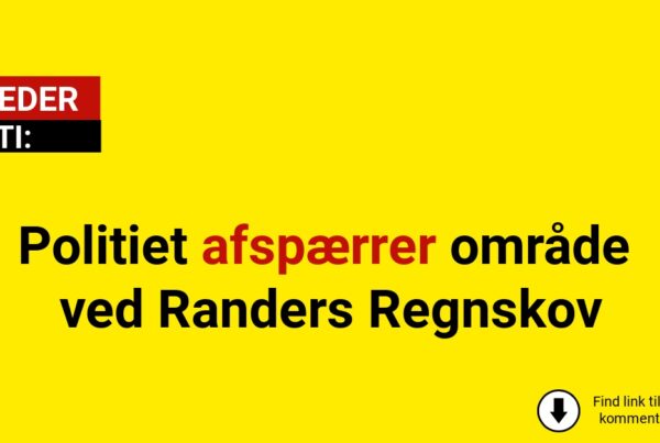 Politiet afspærrer område ved Randers Regnskov