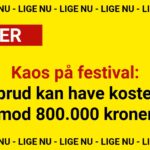 Kaos på festival: Nedbrud kan have kostet op mod 800.000 kroner