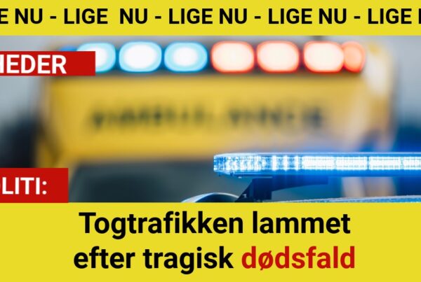 Togtrafikken lammet efter tragisk dødsfald