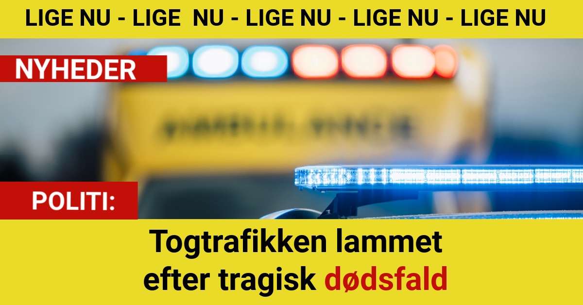 Togtrafikken lammet efter tragisk dødsfald
