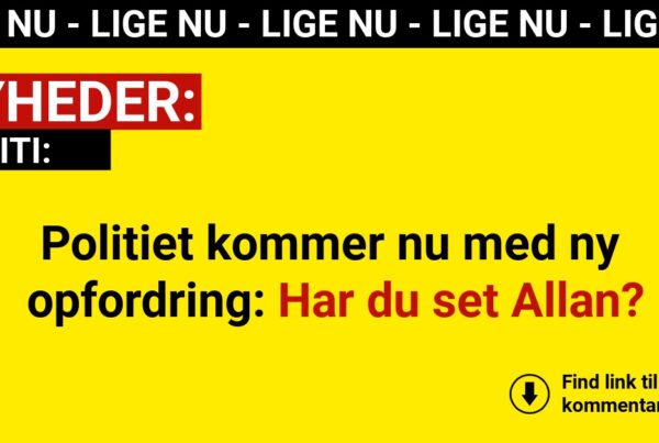 Politiet kommer nu med ny opfordring: Har du set Allan?