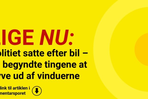 Politiet satte efter bil – så begyndte tingene at flyve ud af vinduerne