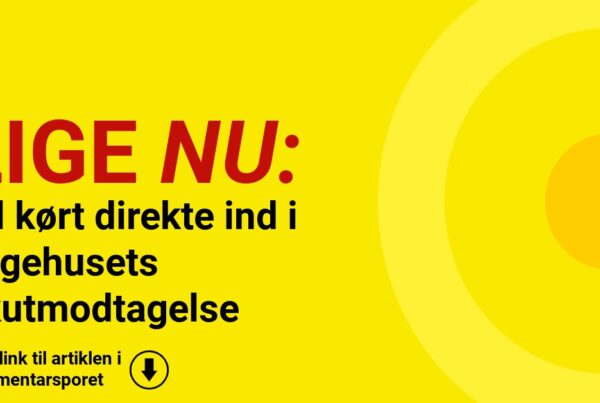 Bil kørt direkte ind i sygehusets akutmodtagelse