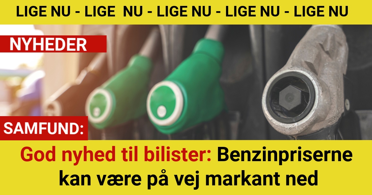 God nyhed til bilister: Benzinpriserne kan være på vej markant ned