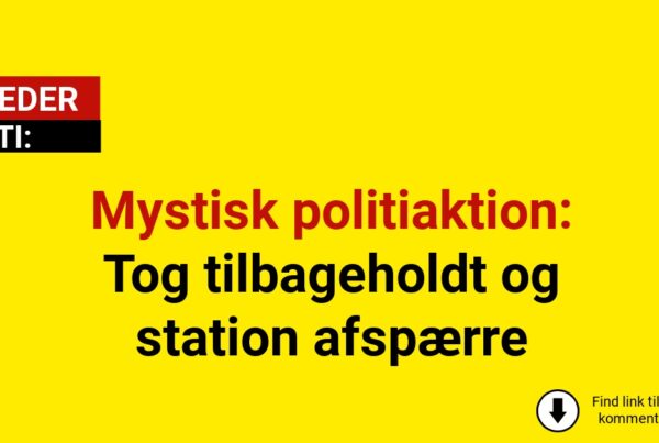 Mystisk politiaktion: Tog tilbageholdt og station afspærret