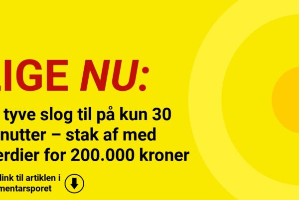 To tyve slog til på kun 30 minutter – stak af med værdier for 200.000 kroner