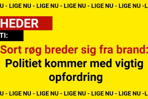 Sort røg breder sig fra brand: Politiet kommer med vigtig opfordring