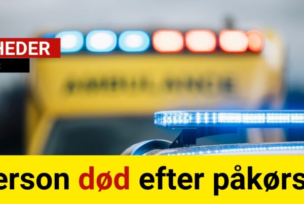 Person død efter påkørsel