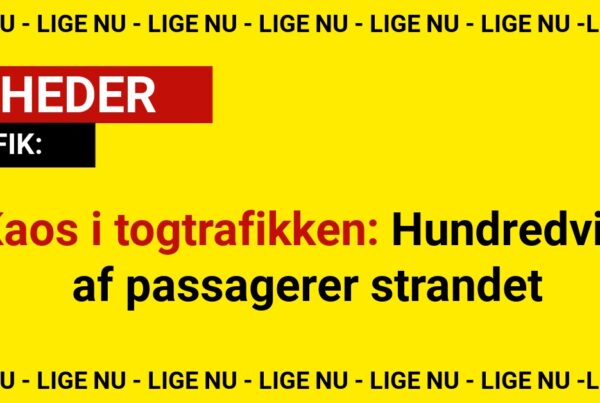 Kaos i togtrafikken: Hundredvis af passagerer strandet