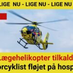 Lægehelikopter tilkaldt: Motorcyklist fløjet på hospitalet