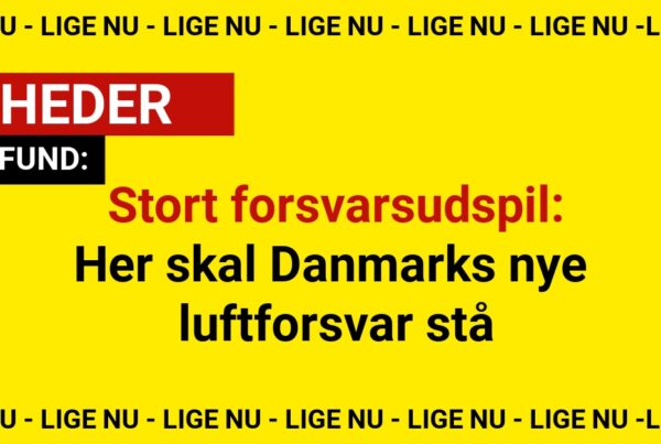 Stort forsvarsudspil: Her skal Danmarks nye luftforsvar stå