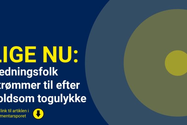 Redningsfolk strømmer til efter voldsom togulykke