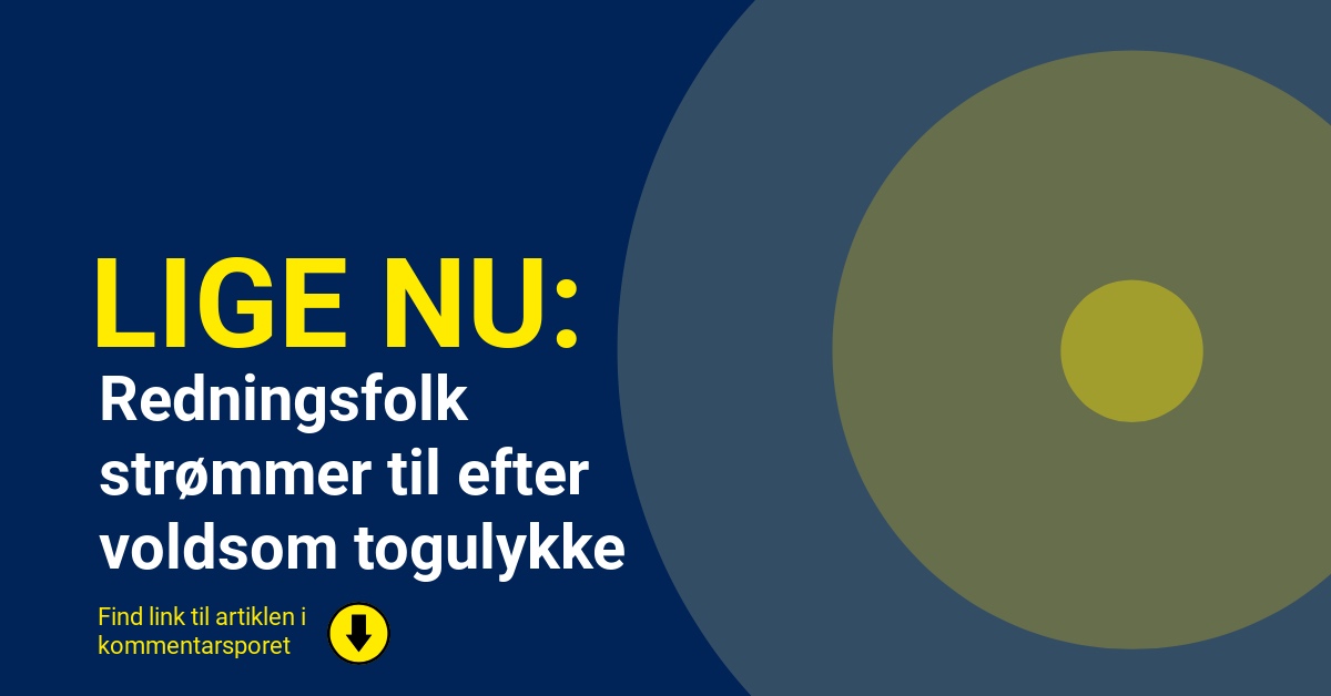 Redningsfolk strømmer til efter voldsom togulykke