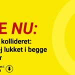 Tre biler kollideret: Hovedvej lukket i begge retninger