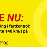 Chokmåling i fartkontrol: Bilist kørte 140 km/t på landevej