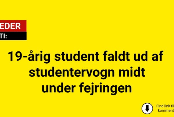 19-årig student faldt ud af studentervogn midt under fejringen