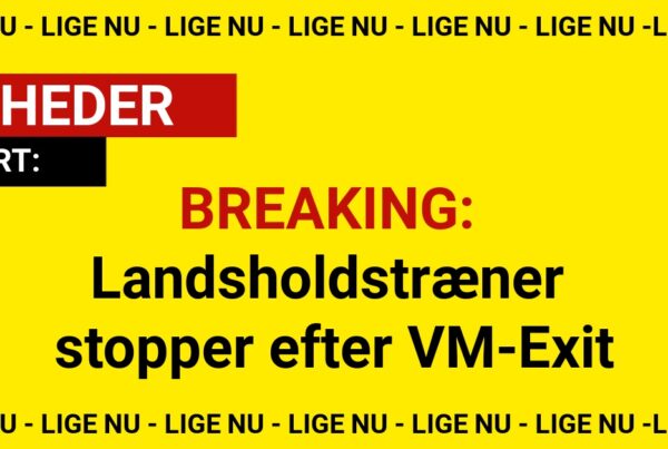 BREAKING: Landsholdstræner stopper efter VM-Exit