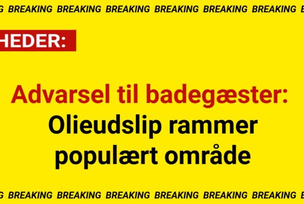 Advarsel til badegæster: Olieudslip rammer populært område
