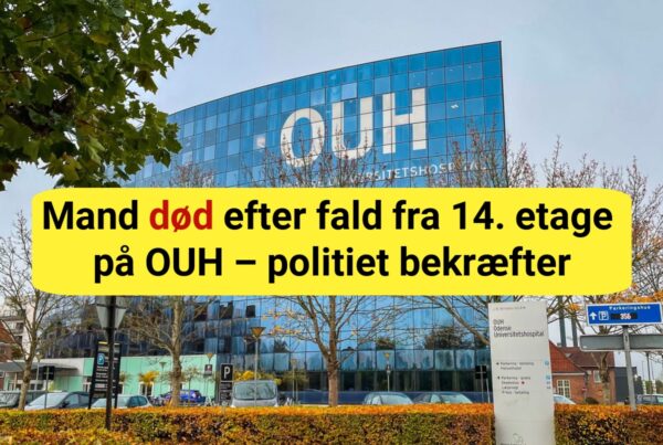 Mand død efter fald fra 14. etage på OUH – politiet bekræfter