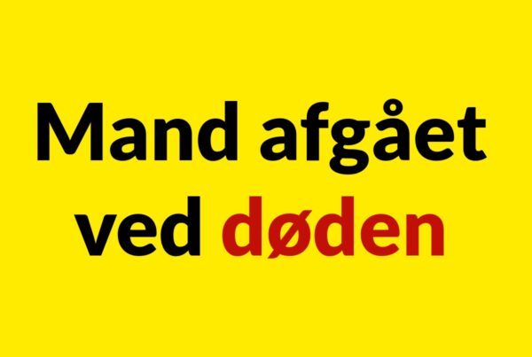 Mand afgået ved døden