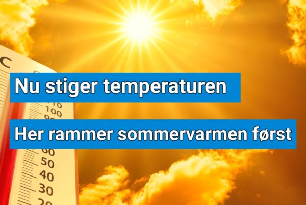 Sommervejret vender tilbage: Så varmt bliver det i dag