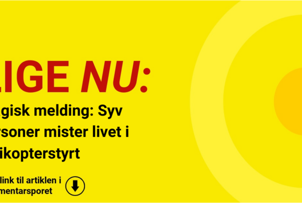 Tragisk melding: Syv personer mister livet i helikopterstyrt