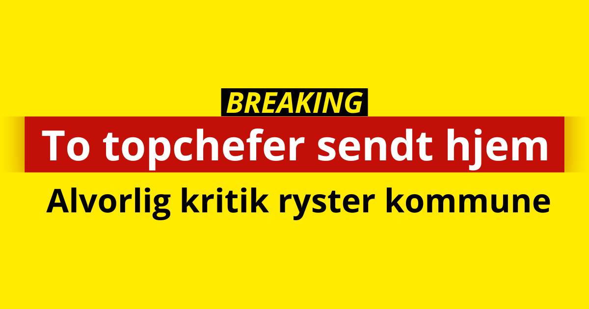 To topchefer sendt hjem