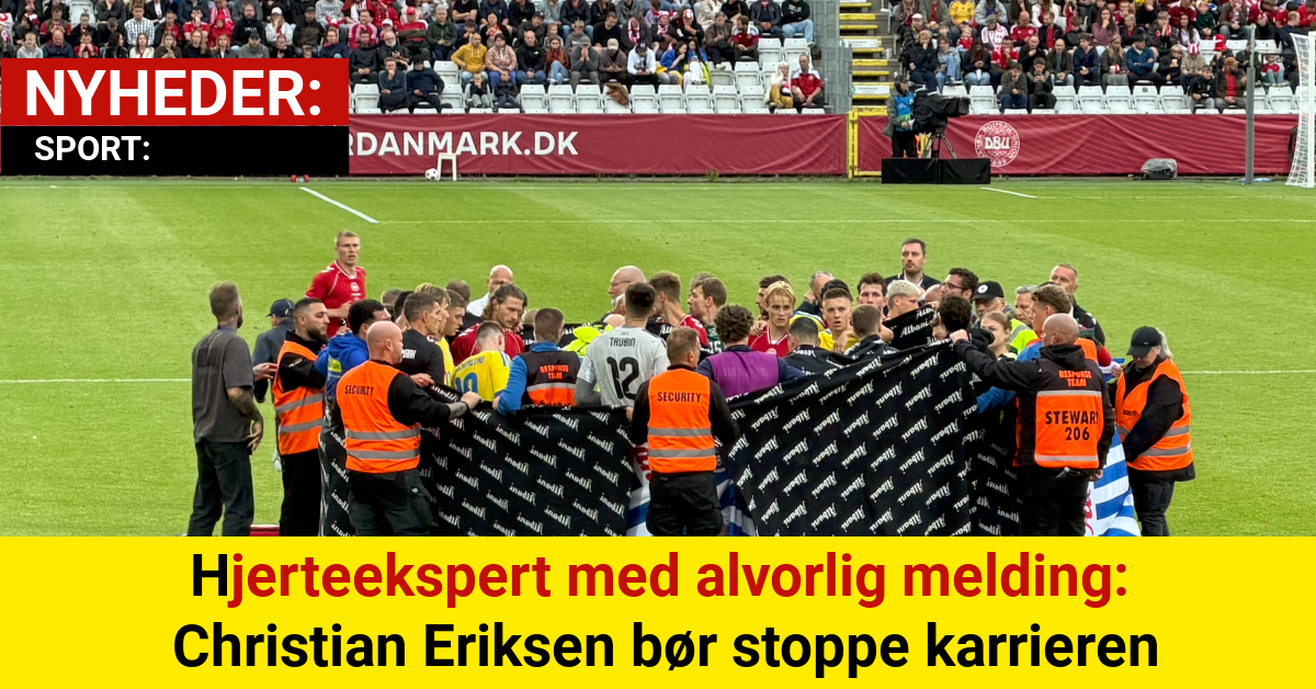 Hjerteekspert med alvorlig melding: Christian Eriksen bør stoppe karrieren