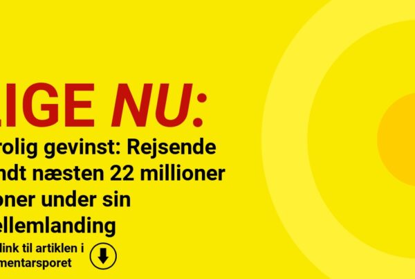 Utrolig gevinst: Rejsende vandt næsten 22 millioner kroner under sin mellemlanding
