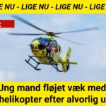 Ung mand fløjet væk med lægehelikopter efter alvorlig ulykke