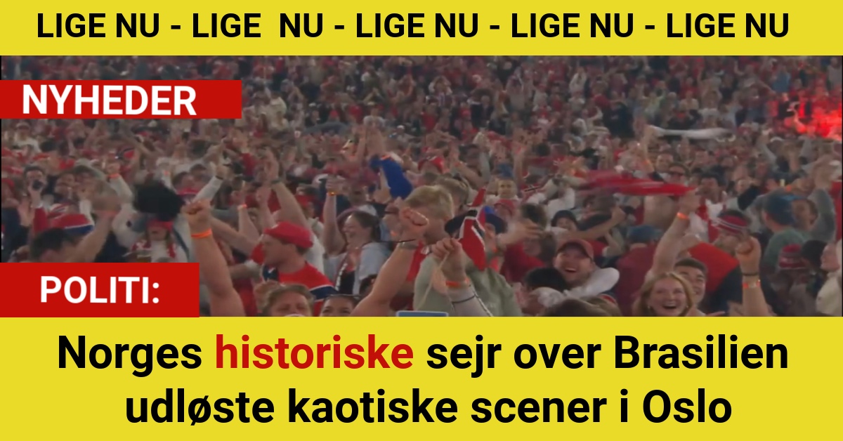KAOS EFTER NORGES VM-SENSATION: Politiet melder om hektisk nat i Oslo