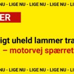 Alvorligt uheld lammer trafikken – motorvej spærret