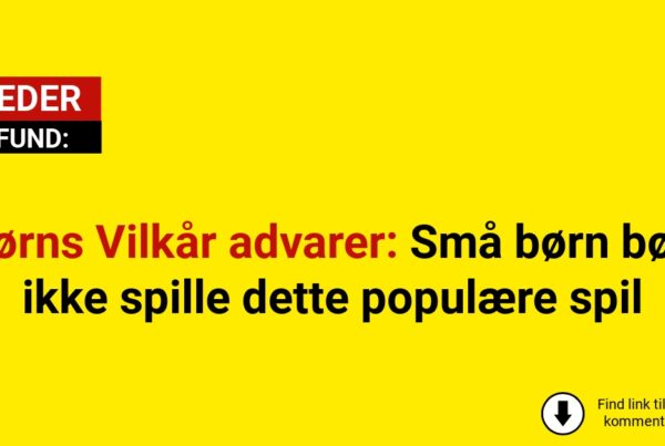 Børns Vilkår advarer: Små børn bør ikke spille dette populære spil