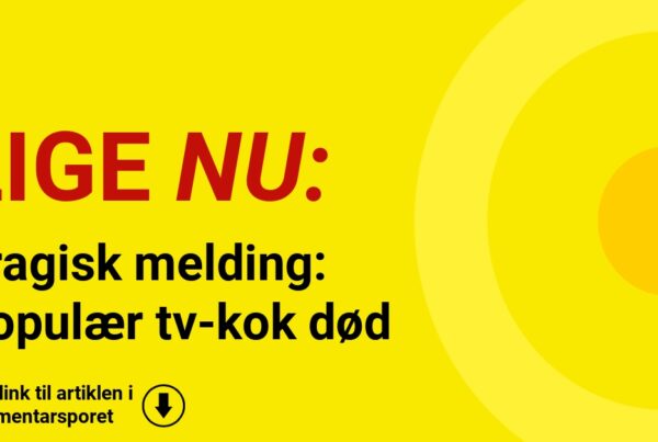 Tragisk melding: Populær tv-kok død