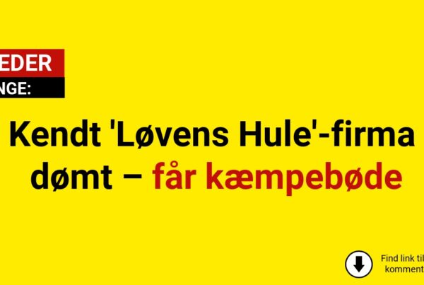 Kendt 'Løvens Hule'-firma dømt – får kæmpebøde